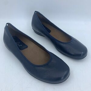 Earthies Ennis Leather Ballet Flats Shoes Womens 6.5 Slip On Minimalist Comfort